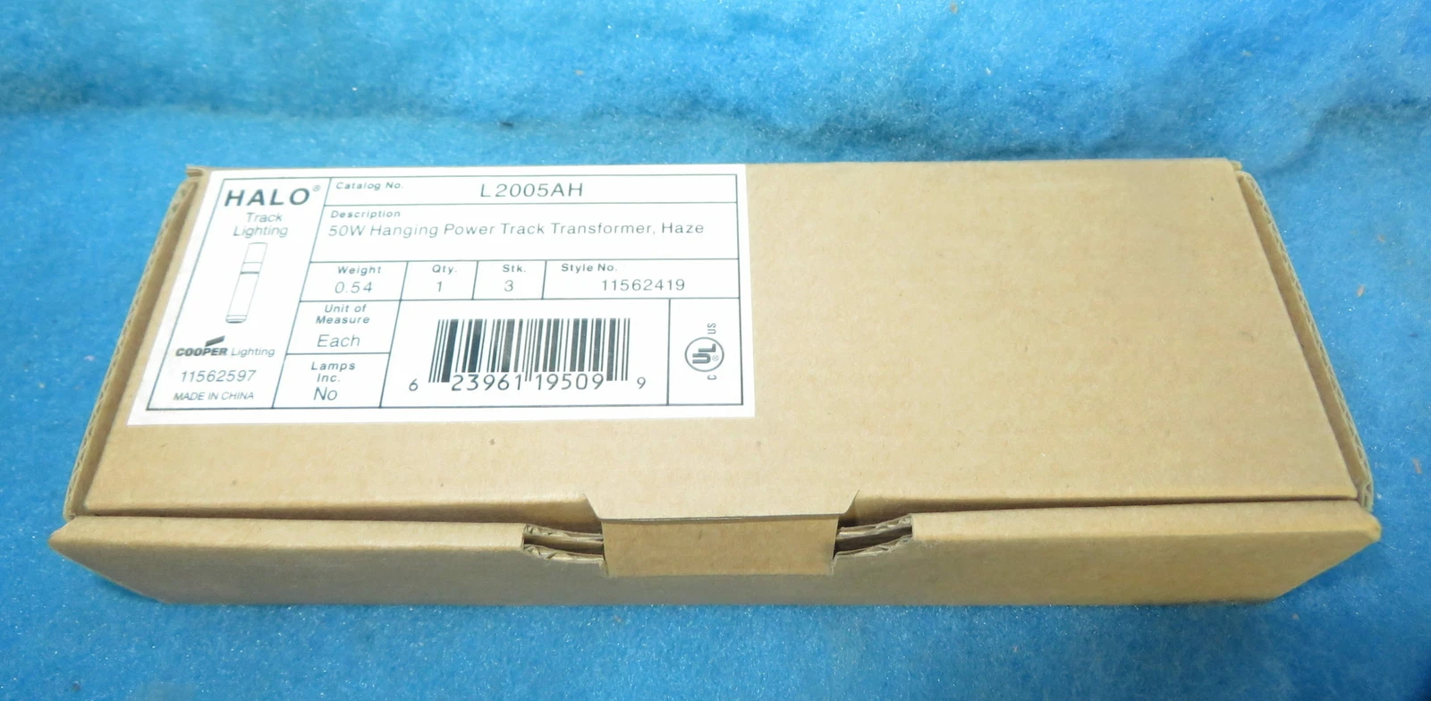 Cooper Lighting L2005AH, 50 W hanging power track transformer, box of 12, new, 1 year warranty - Image 2