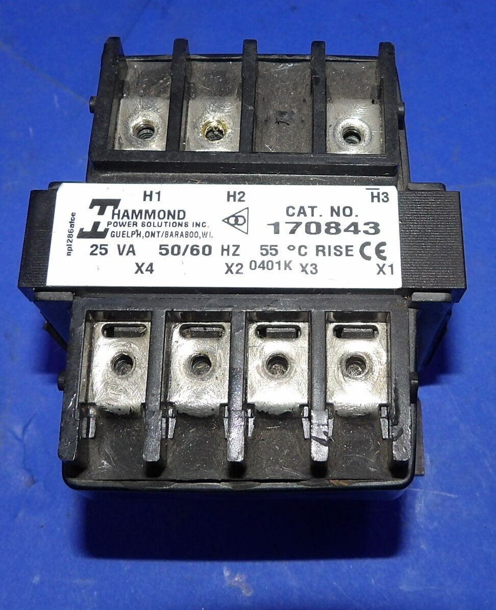 25 VA, Hammond 170843 Type 3AH LR38216 Industrial Control Transformer, hammond - Image 1
