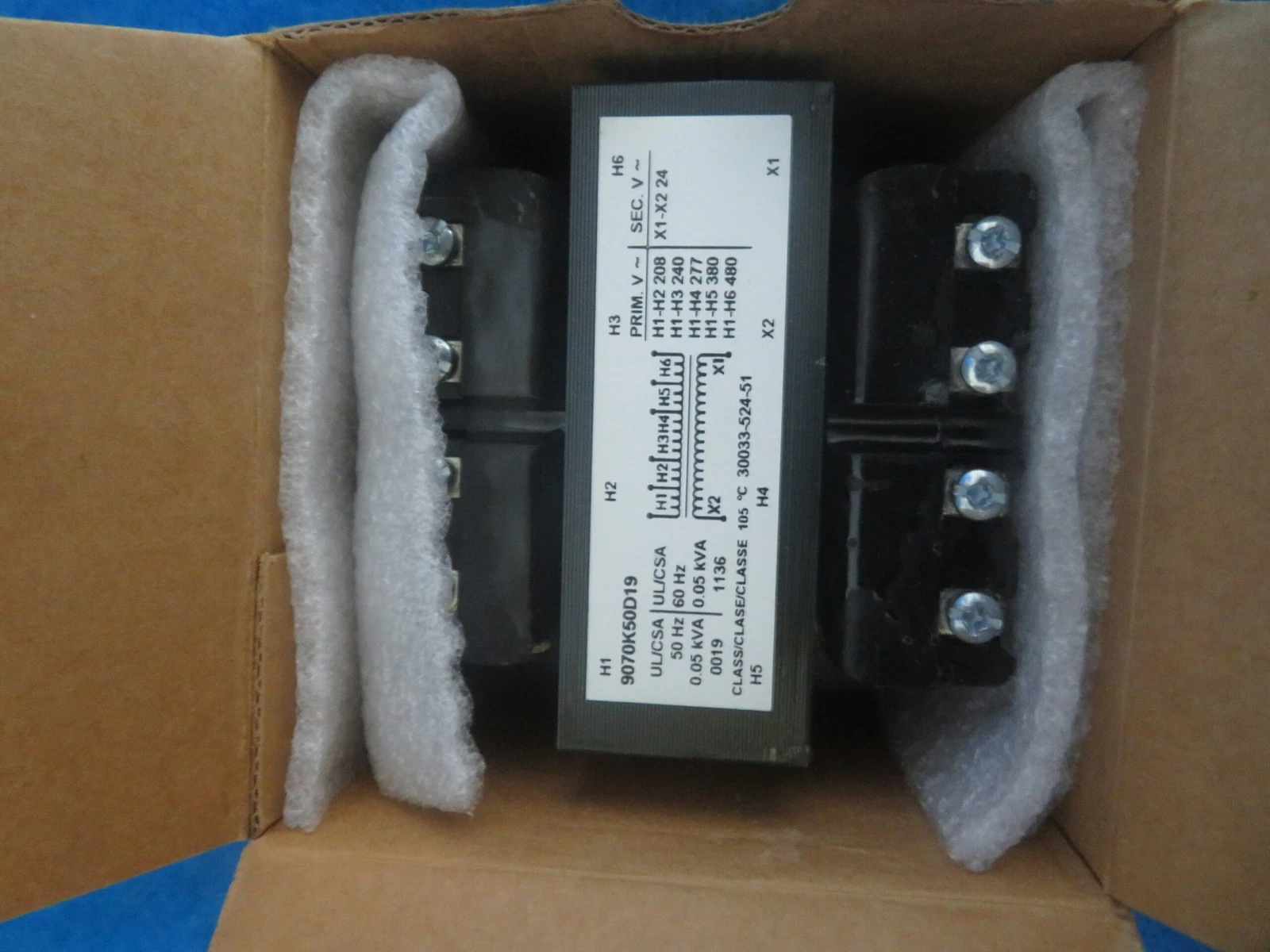 50 VA, Square D 9070K50D19, square d, new in box, 1 Year Warranty - Image 4
