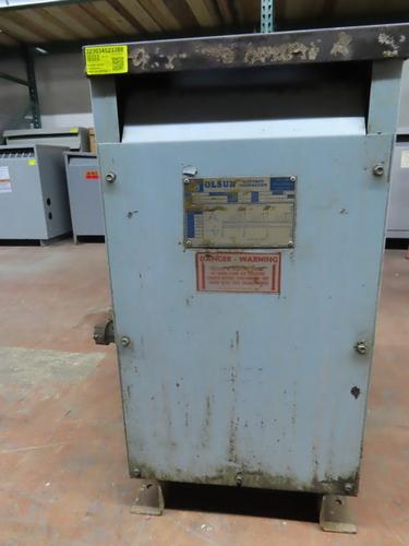 14 KVA 460 Primary, 120Y/69 Secondary, Olsun 9254 S-22634, transformer, 2 year warranty - Image 2