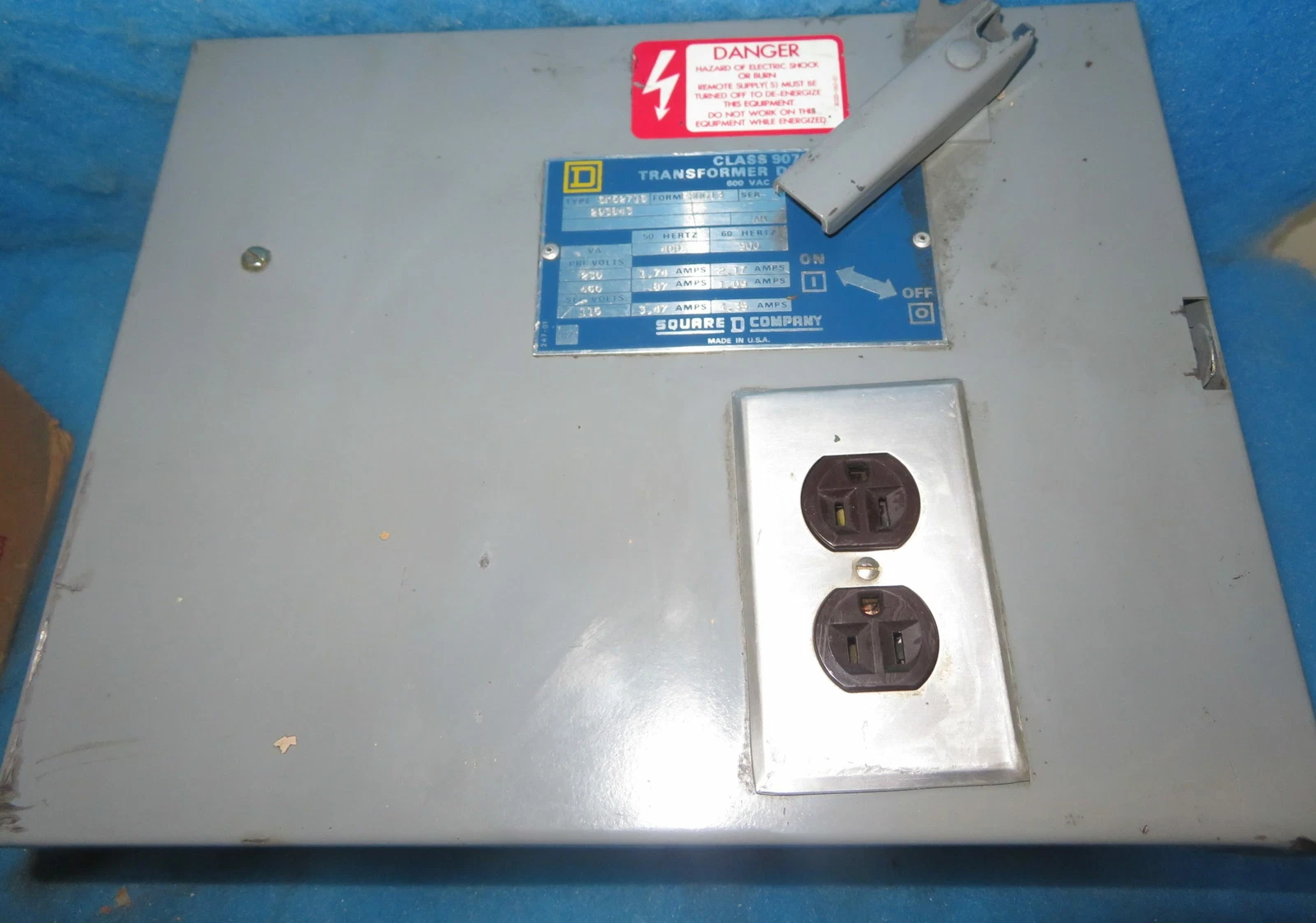Square D, SK5271S3, 600 VAC 500 VA transformer disconnect, 1 year warranty - Image 1
