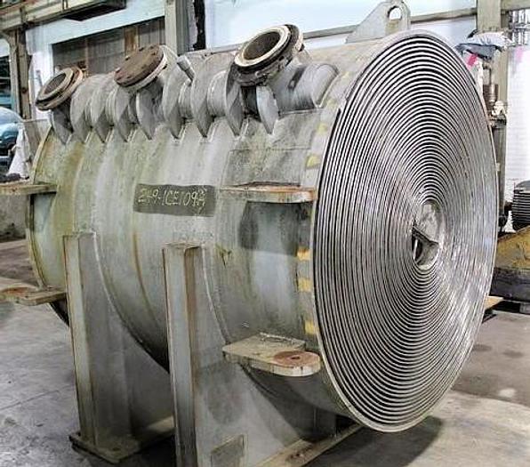 Spiral heat exchanger, Alfa-Laval #1-H, 70 psi @ -20 to 300&deg;F, serial #17727, 1986 - Image 3