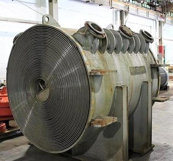 Spiral heat exchanger, Alfa-Laval #1-H, 70 psi @ -20 to 300&deg;F, serial #17727, 1986 - Image 4