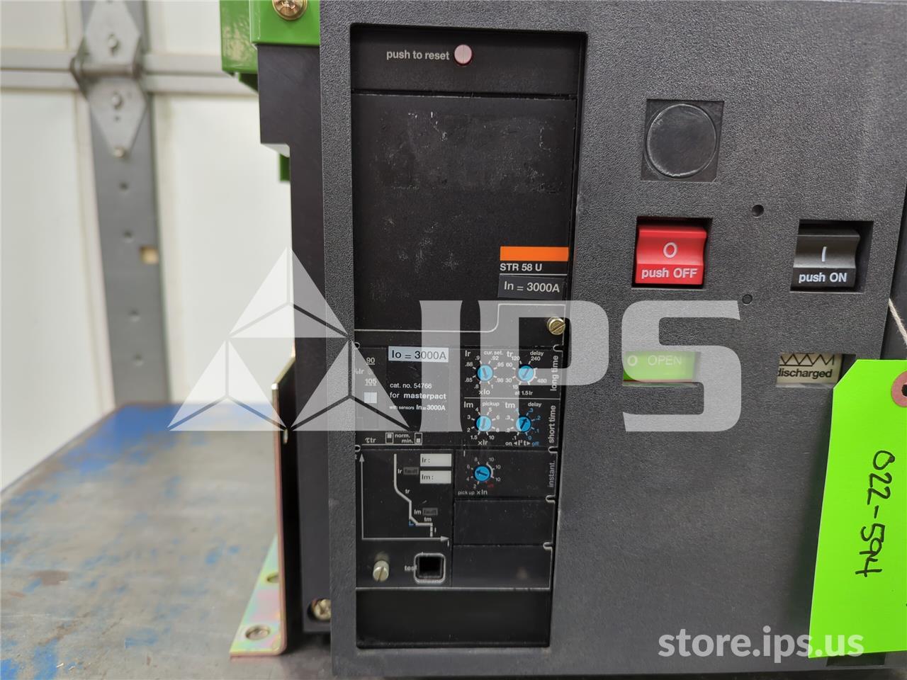 3000 Amps Square D Merlin Gerin Mp30 H1 Eo/bi 120 Volts AC Control, Str58up Lsi, 3000 Amps Rp, 120 Volts AC - Image 5
