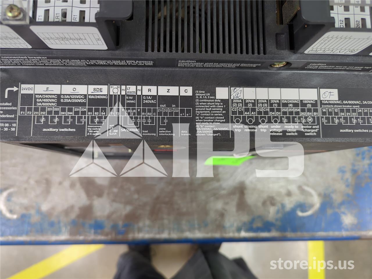 3000 Amps Square D Merlin Gerin Mp30 H1 Mo/bi 120 Volts AC Shunt Trip, Str58up Lsi, 3000 Amps Rp - Image 4