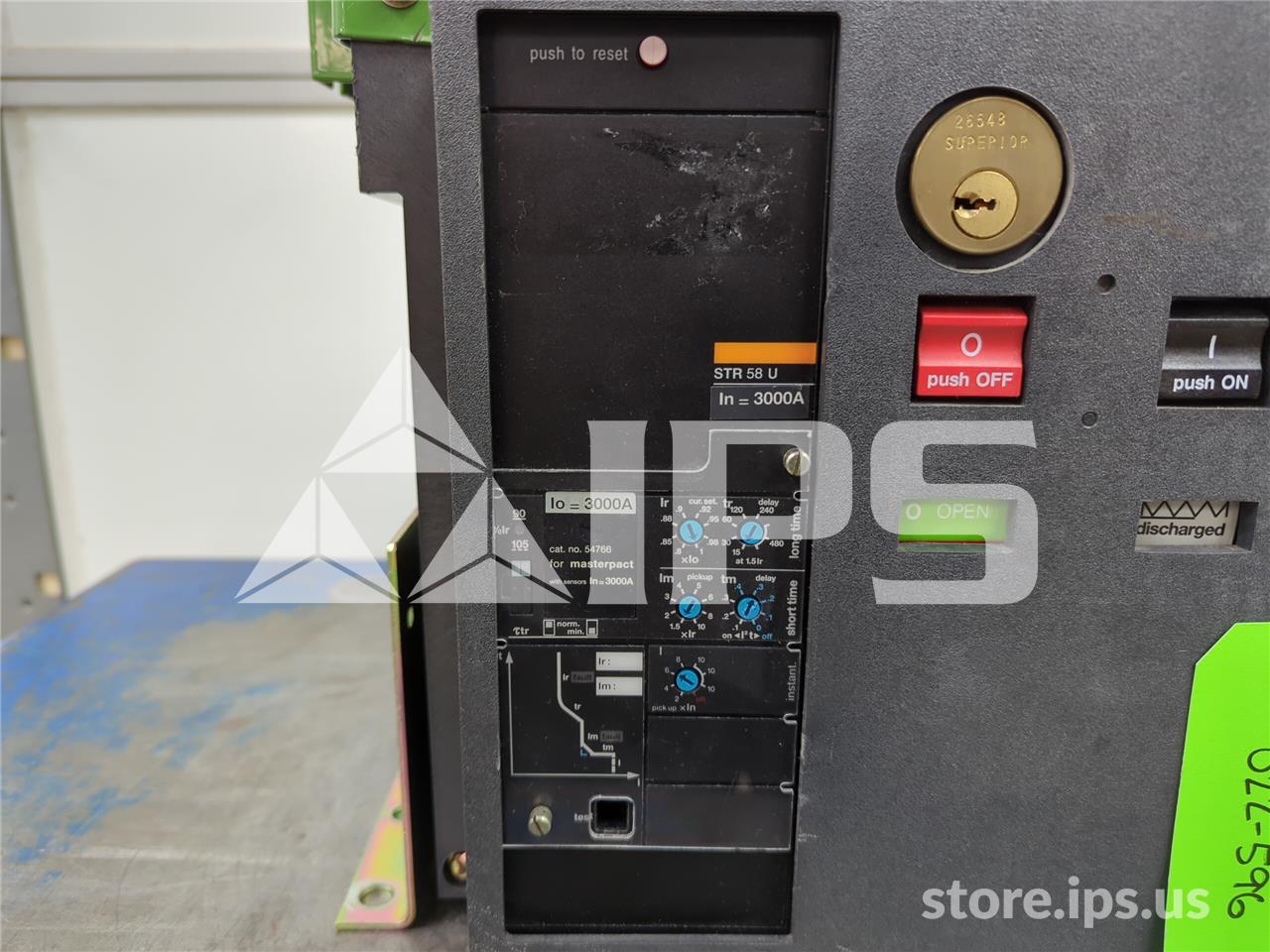 3000 Amps Square D Merlin Gerin Mp30 H1 Mo/bi 120 Volts AC Shunt Trip, Str58up Lsi, 3000 Amps Rp - Image 5