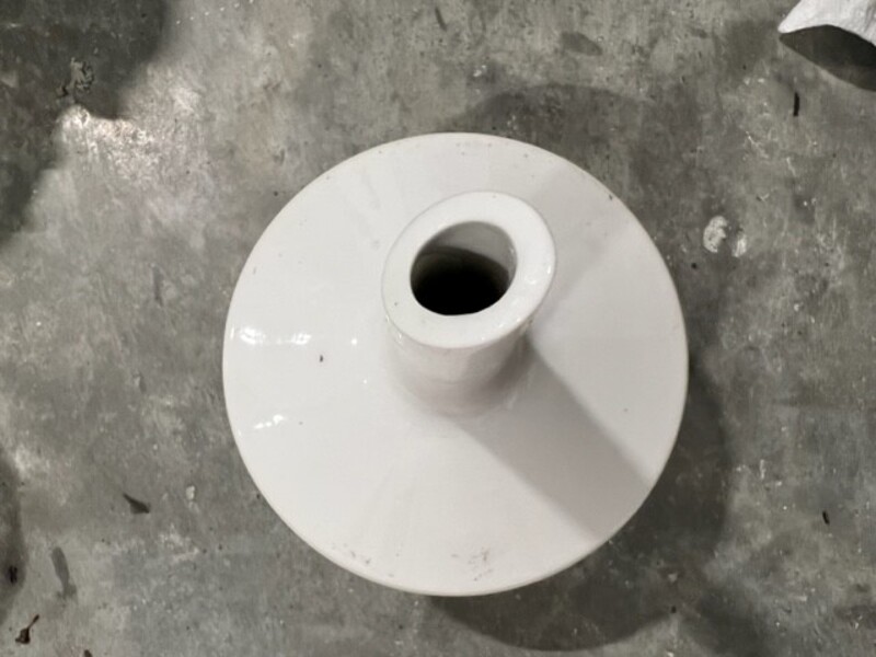 5.5" Ceramic, Stainless Steel Check Valve, 1/2" bottom outlet - Image 1