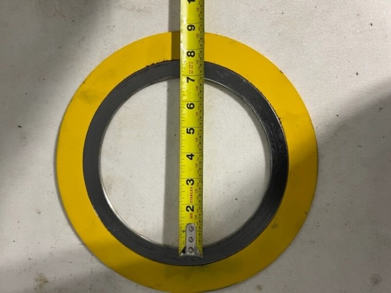 6" Flexitallic, 600# Gaskets, Stainless Steel, lot of (10), 10.5" O.D. - Image 3