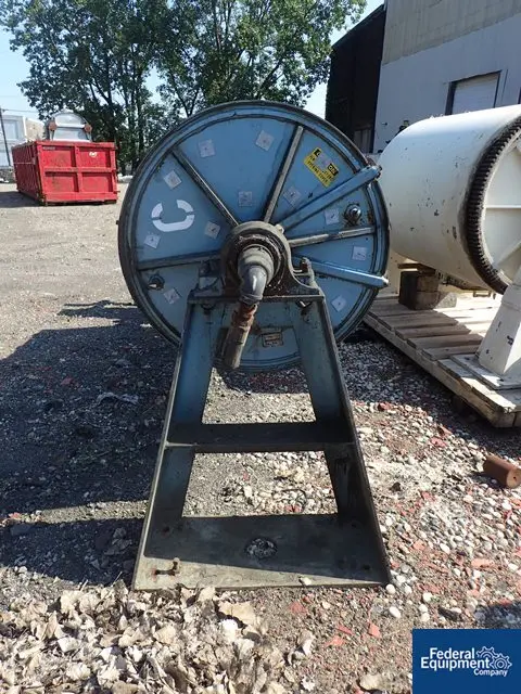 3' x 8' Paul O. Abbe, Carbon Steel ball mill, jacketed, internal lifter bars, 14 psi, 20 HP, 1755 RPM, serial - Image 3