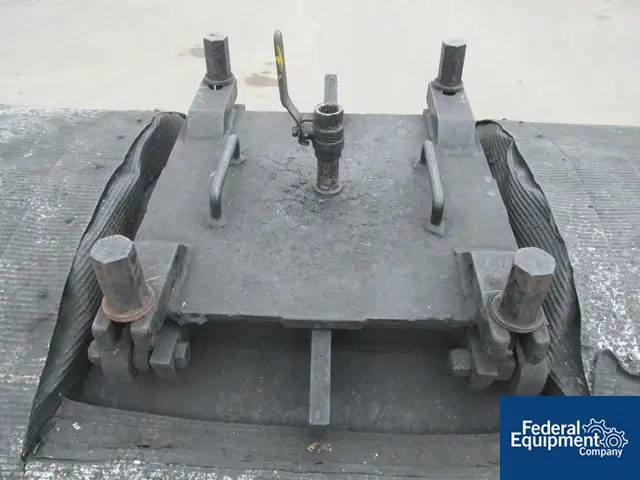 3' x 8' Paul O. Abbe, Carbon Steel ball mill, jacketed, internal lifter bars, 14 psi, 20 HP, 1755 RPM, serial - Image 6