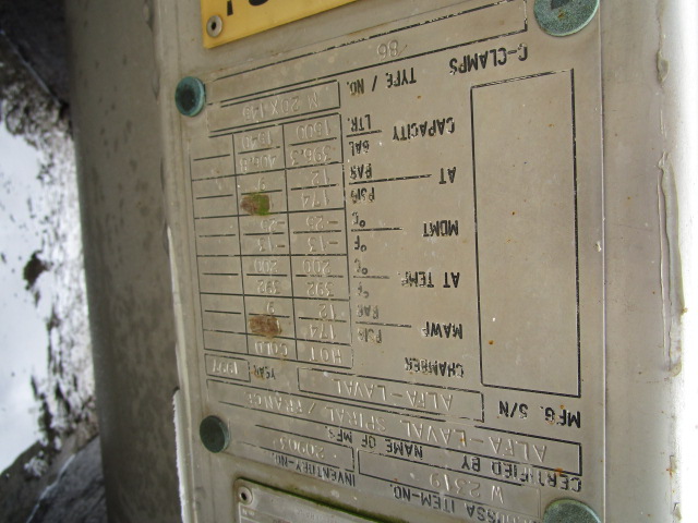 2561 sq.ft., Spiral heat exchanger, 174 psig @ 392 deg. F., 316L Stainless Steel - Image 5