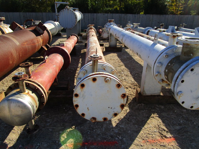 375 sq.ft. Gaspar, 14" diameter x 20' 0" F/F, Carbon Steel Shell, FV/123 psi @ 350 deg. F., Hastelloy shell - Image 4