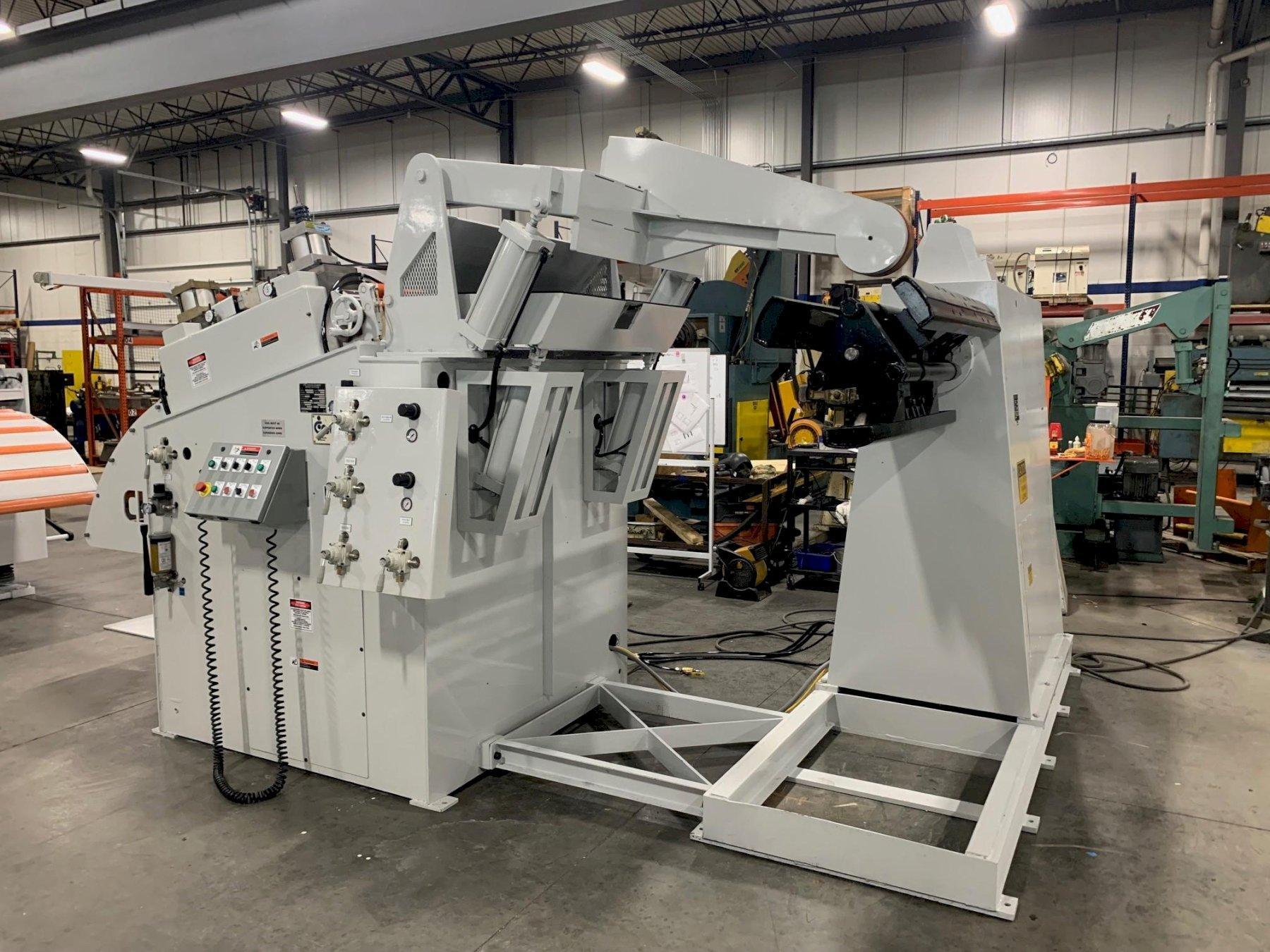 10000 lb. CWP #5R-42/42D11, coil reel & straightener, 42" W x .062" stock, 72" OD, 17.5"-22.5" ID, forward & - Image 1