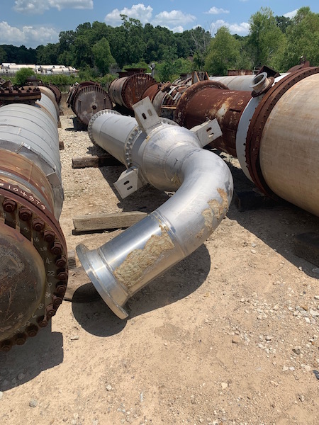 380 sq.ft., 75FV psi shell, 45FV tube, Julius Montz Gmbh (Germany), 316L Stainless Steel, Elbow Bottom Head. - Image 2