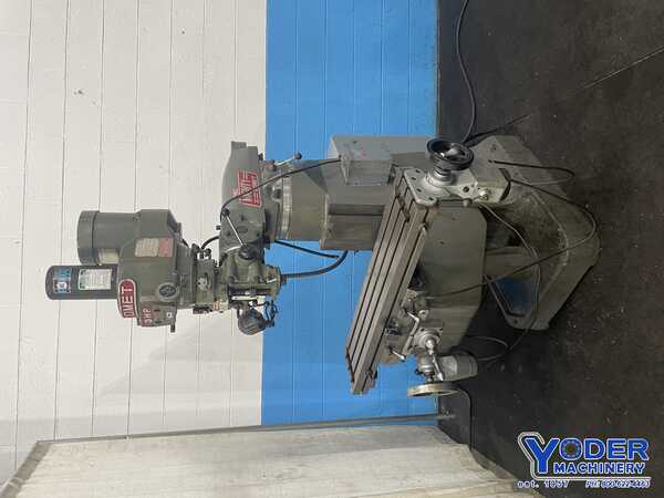 Comet #3VHG, ram type vertical mill, 9" x42" table, 3 HP, power draw bar, R-8, #76559 - Image 10