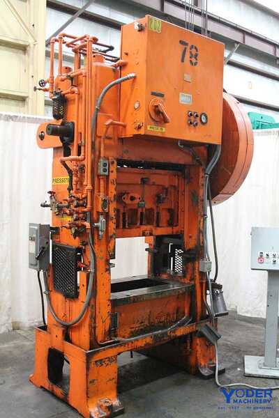 45 Ton, Minster #P2-45, SSDC press, flywheel type, 3" stroke, air clutch & brake, 10 HP, #65640 - Image 6