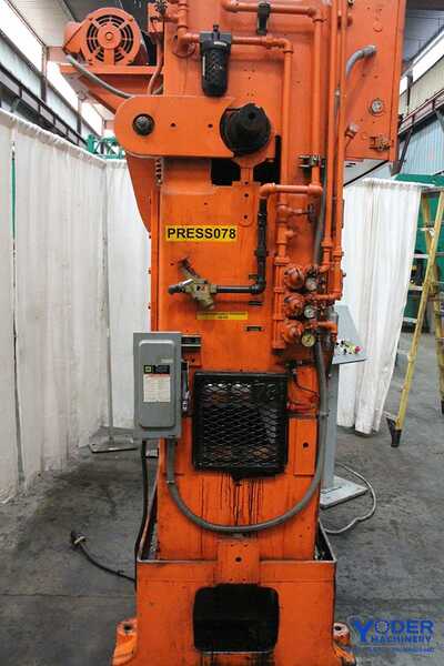 45 Ton, Minster #P2-45, SSDC press, flywheel type, 3" stroke, air clutch & brake, 10 HP, #65640 - Image 8