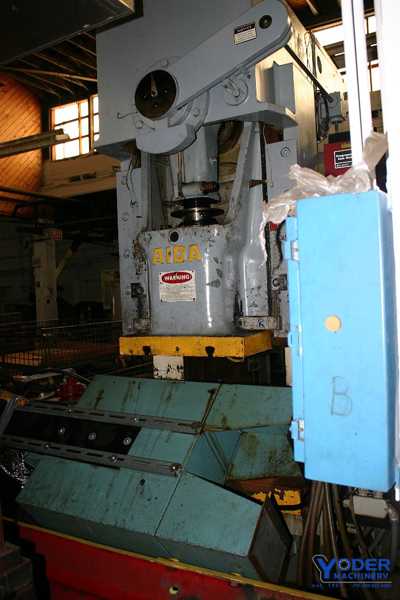 110 Ton, Aida #PC-10, gap frame press, 6.6" stroke, air clutch & brake, 50 SPM, #63885 - Image 4