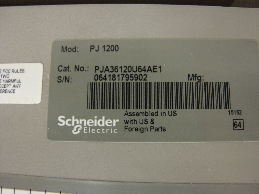 1200 Amps, Square D breaker, PJ 1200 PJ A36120U64AE1, new - Image 3