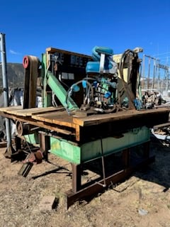 Corinth #AL36, Sawmill With Log Turner, 100 HP 3 Phase Motor, Helle Log Turner, infeed table - Image 2