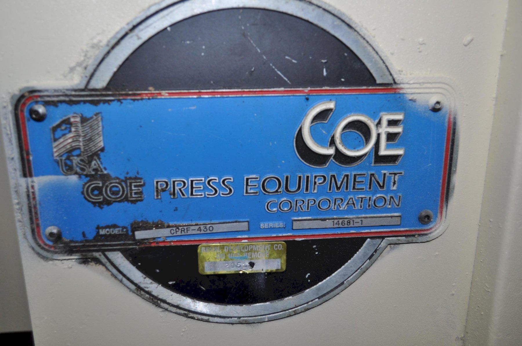 30" x .25" Coe Press Equipment, servo feeder, Cascade rolls, Coe BG-2 Control, EFD Microcat system, coil - Image 4