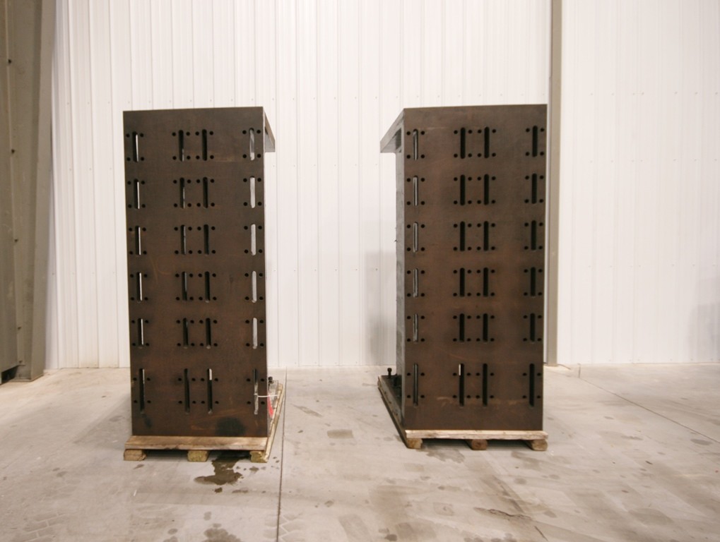 36" x 96" x 36" Giddings & Lewis, angle plate, pair, #12152J - Image 9