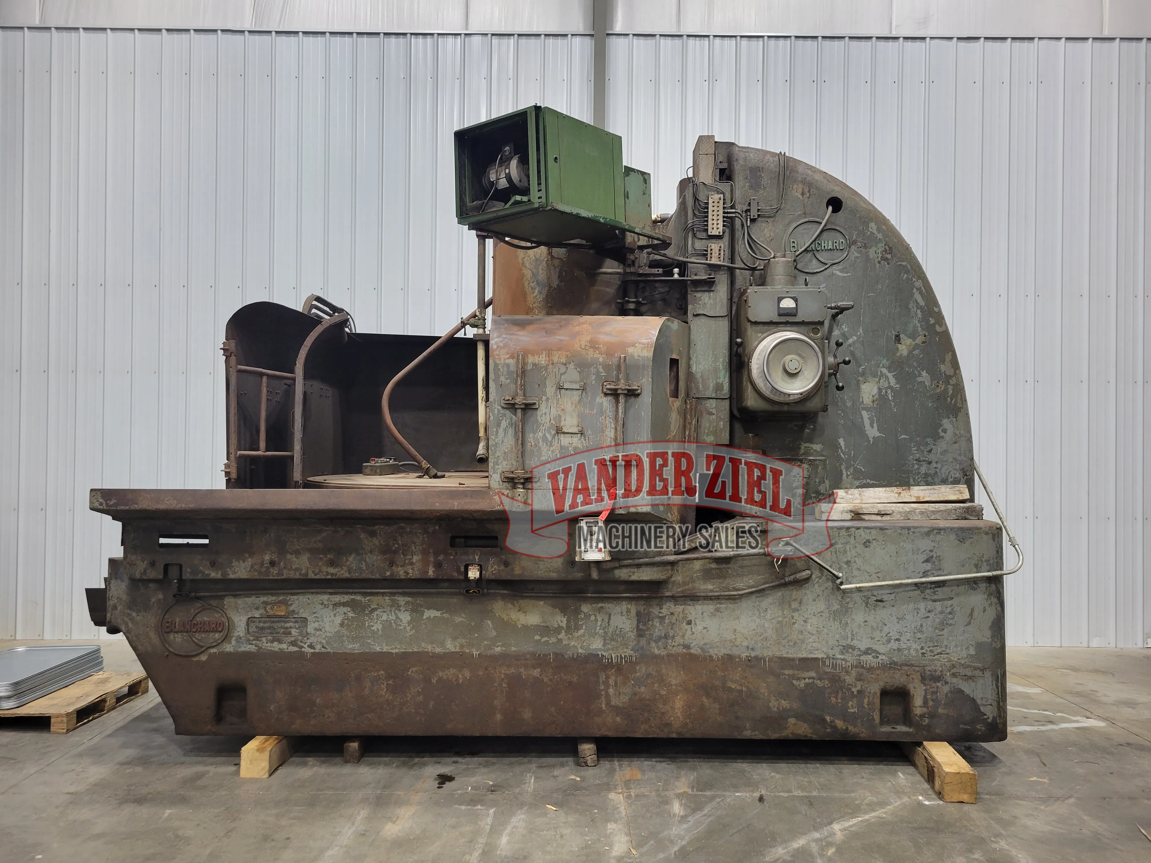 Blanchard grinder, 84" chuck, #14925 - Image 1