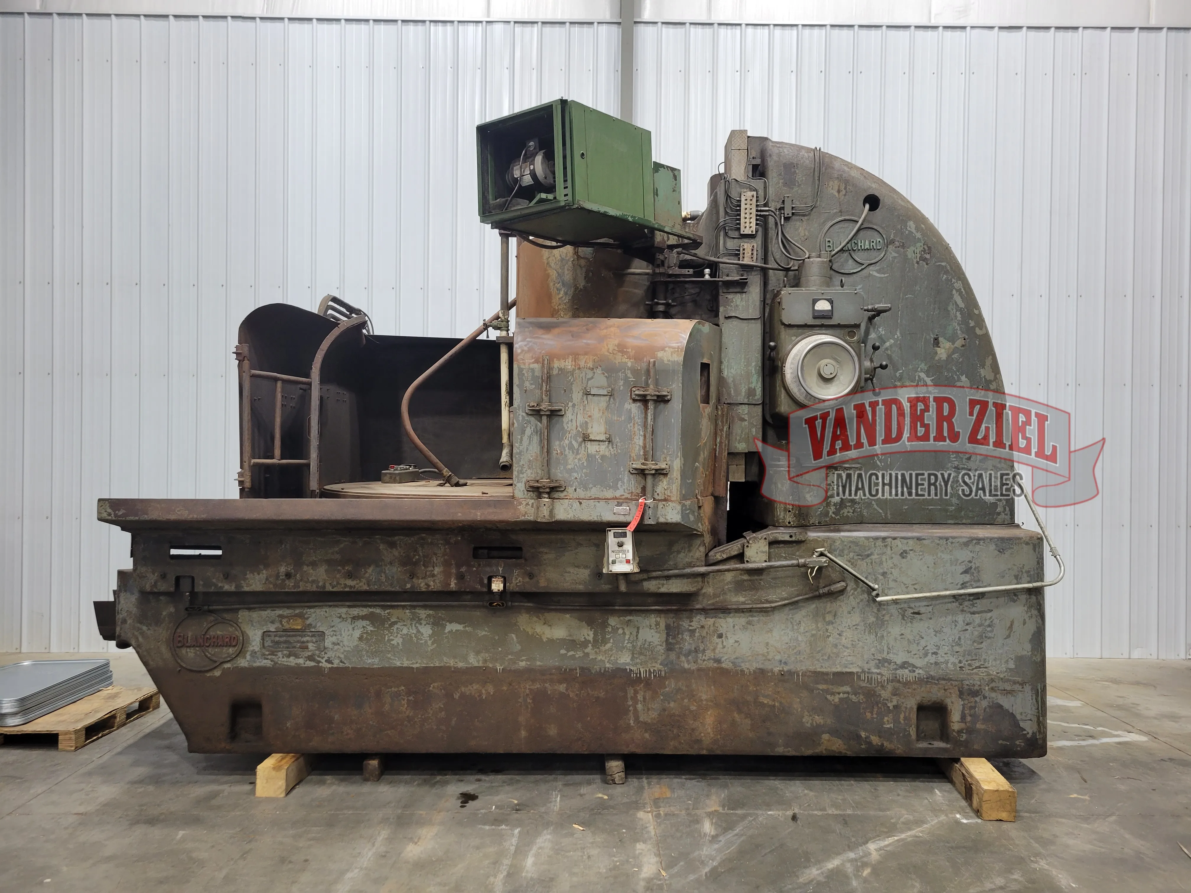Blanchard grinder, 84" chuck, #14925 - Image 2