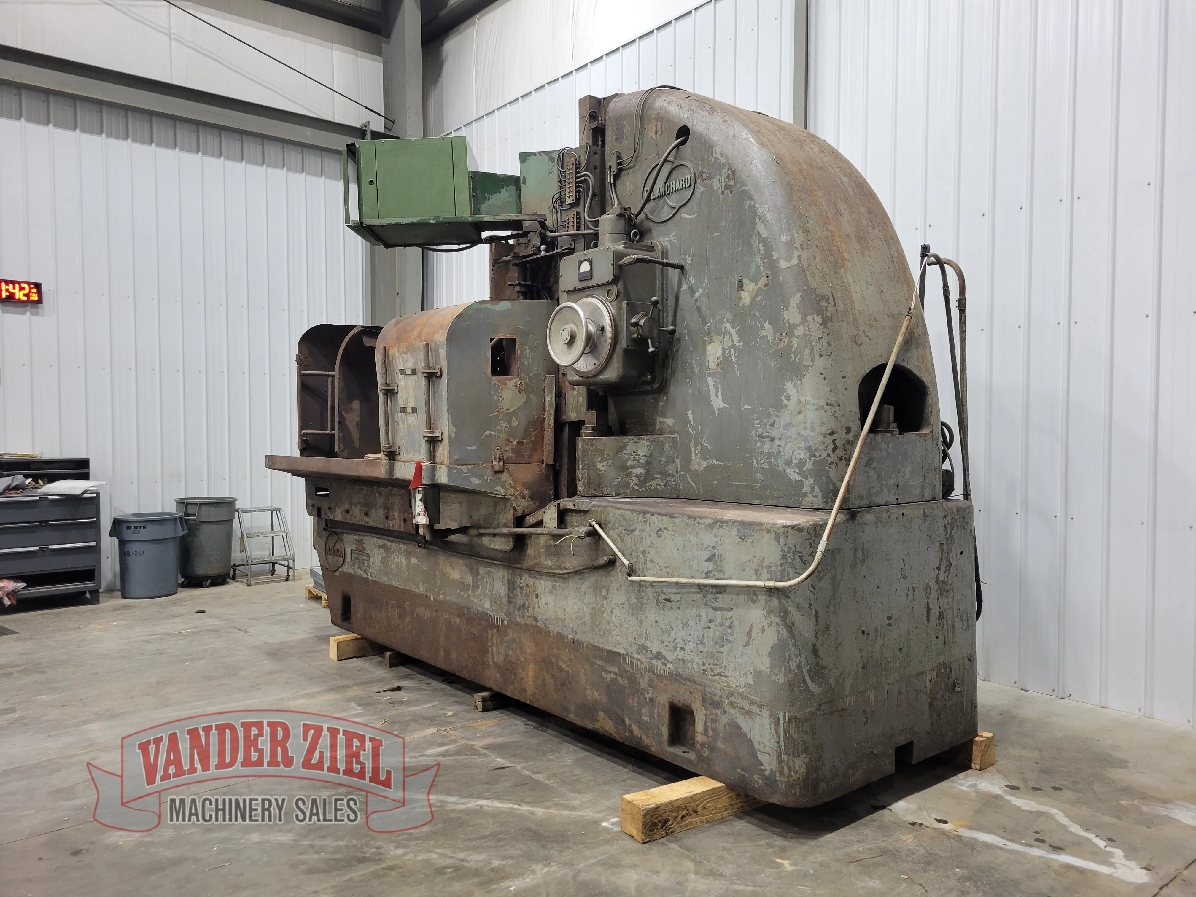 Blanchard grinder, 84" chuck, #14925 - Image 3