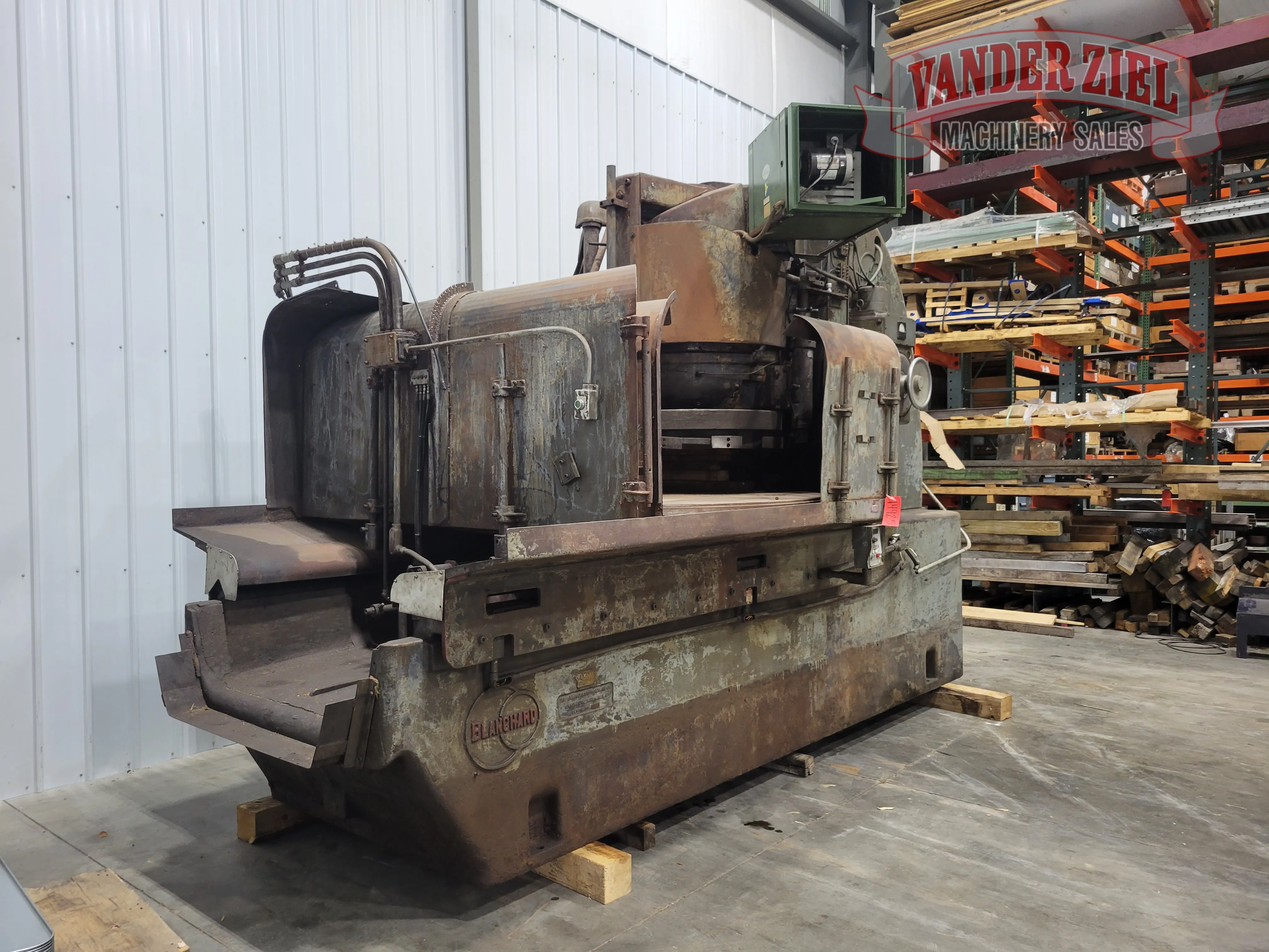 Blanchard grinder, 84" chuck, #14925 - Image 8