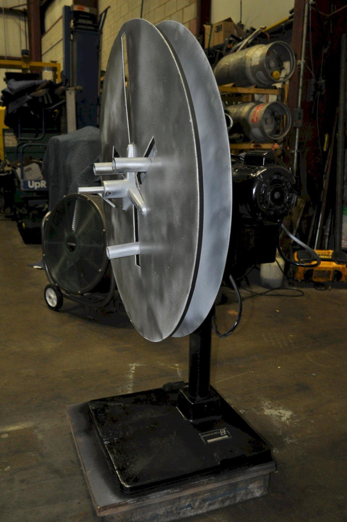 150 lb. Rapid-Air #R4A-154E, motorized uncoiler, 6.5