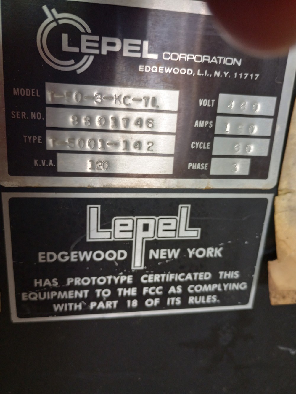 Lepel #T-50-3-KC-TL, Induction Heater - Image 7