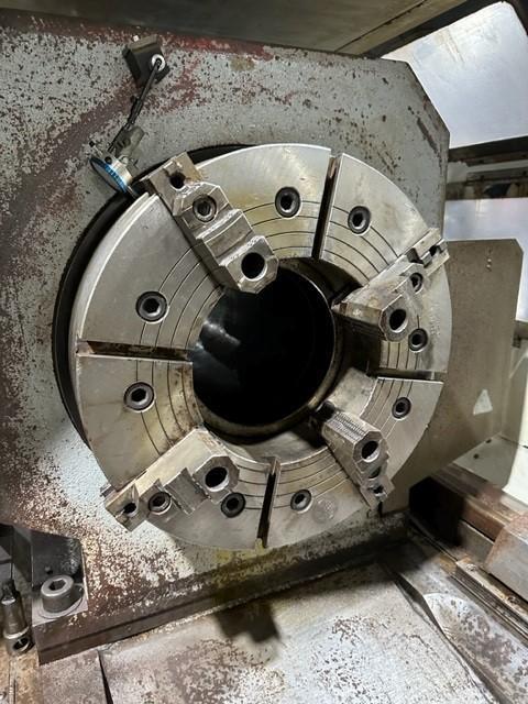 Haas #TL-4, Flat Bed CNC Lathe, 35" swing, 25" chuck, 10.8" bar, 91" centers, S/n: 3075980,2007 - Image 7
