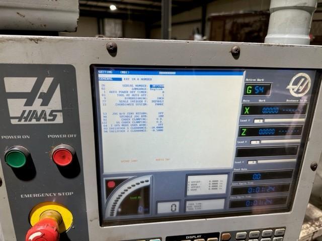 Haas #TL-4, Flat Bed CNC Lathe, 35" swing, 25" chuck, 10.8" bar, 91" centers, S/n: 3075980,2007 - Image 8