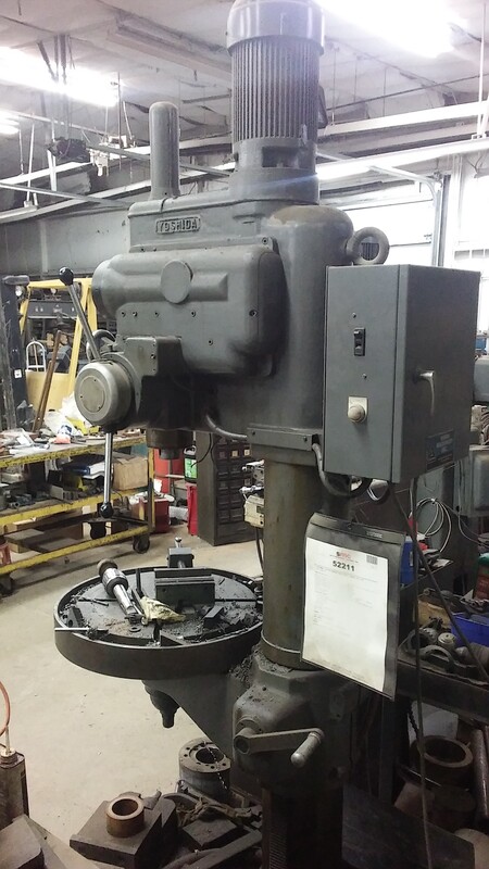 Yoshida #YD3-65N, Geared Head Drill, 23" dia swivel table, 10" stroke, 12.5" throat, #4MT, S/n: 5820002 - Image 4