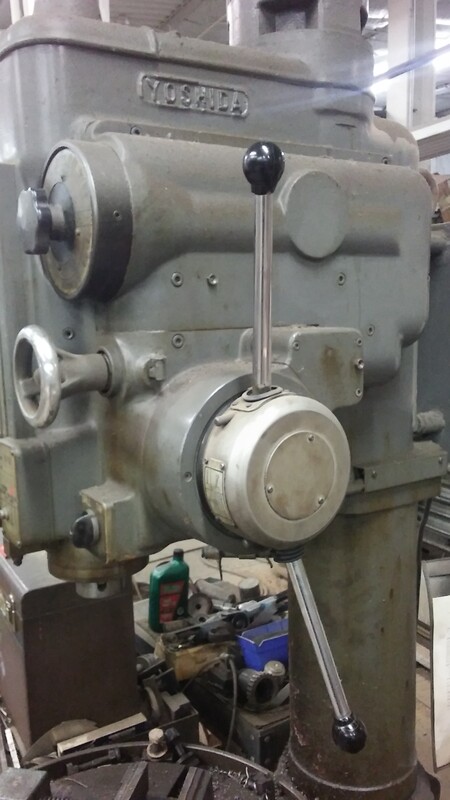 Yoshida #YD3-65N, Geared Head Drill, 23" dia swivel table, 10" stroke, 12.5" throat, #4MT, S/n: 5820002 - Image 6