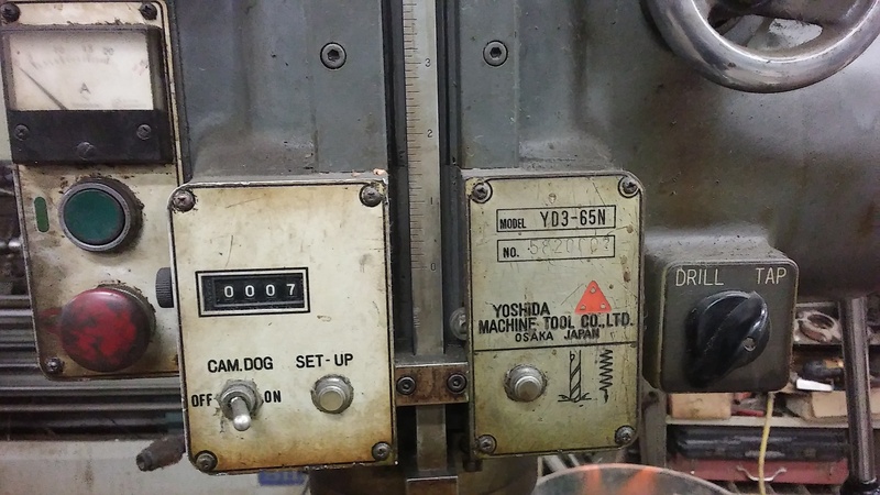 Yoshida #YD3-65N, Geared Head Drill, 23" dia swivel table, 10" stroke, 12.5" throat, #4MT, S/n: 5820002 - Image 9