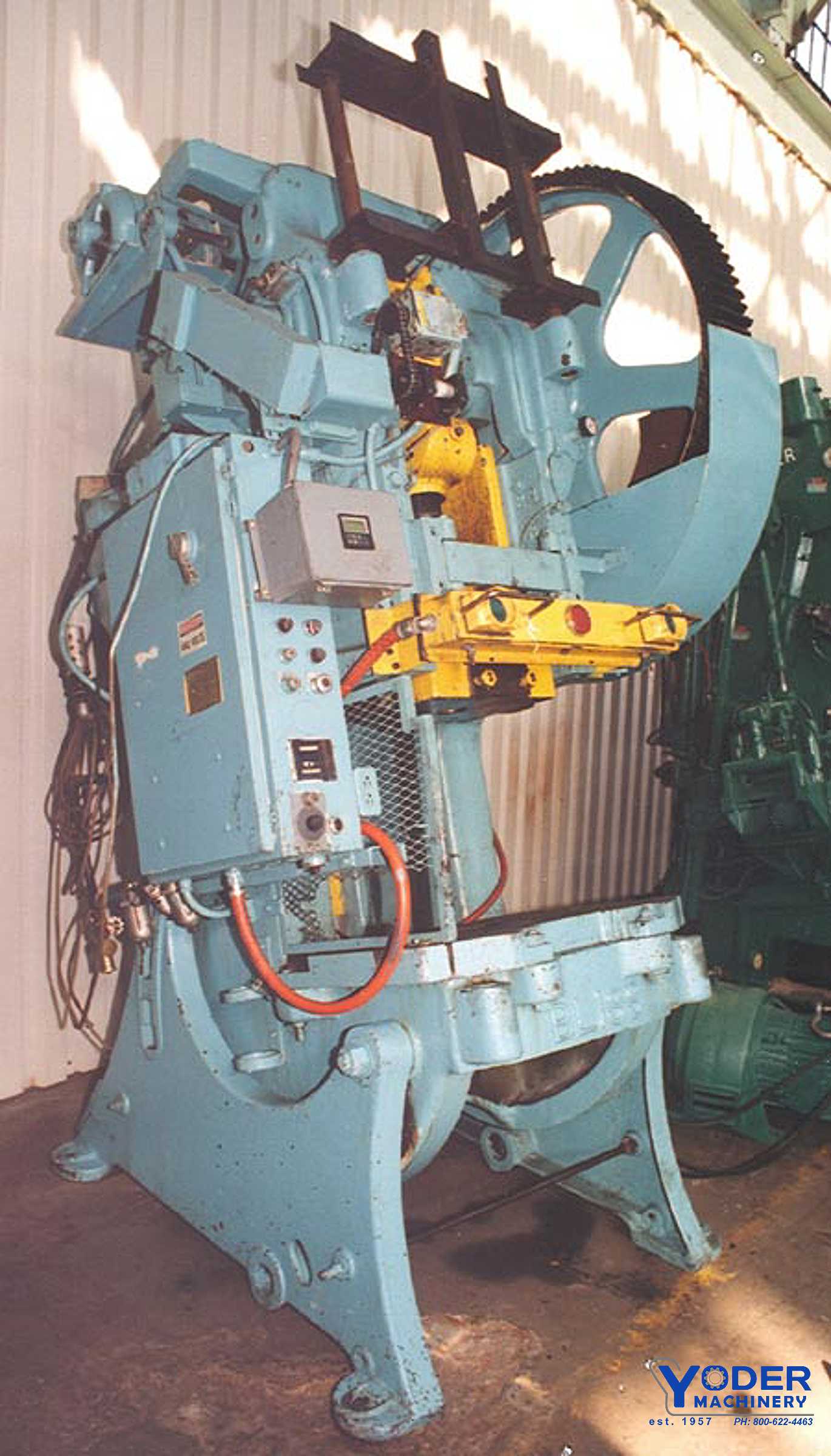 75 Ton, Bliss #23, OBI press, 8" stroke, 15" Shut Height, air cluitch & brake, Bijur lube, #19334 - Image 5