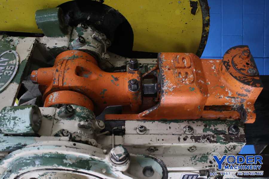 35 Ton, Danly #35, OBI flywheel press, 4" stroke, 12-1/2" Shut Height, air clutch & brake, 5 HP, #75432 - Image 3