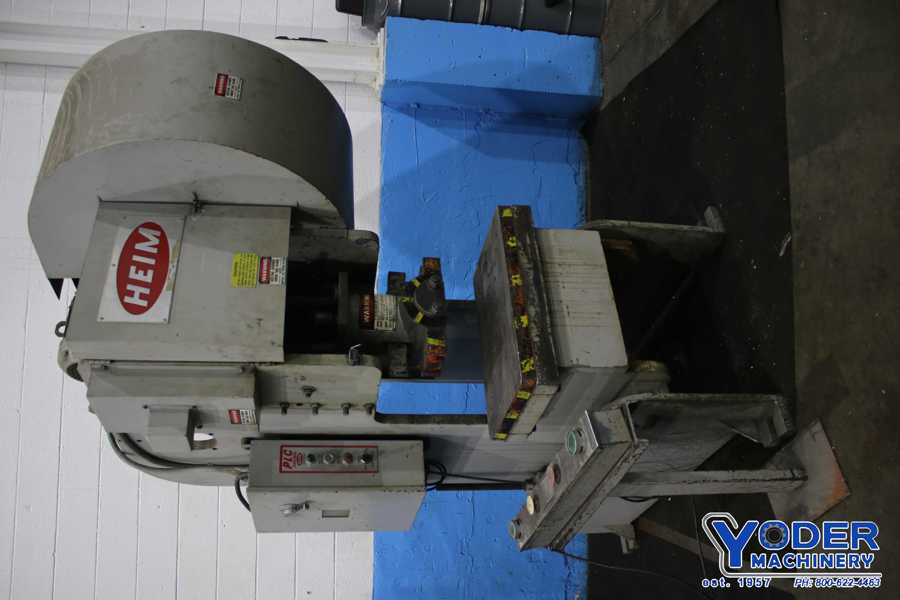 55 Ton, Heim #5-OBI-FW, OBI flywheel press, 3" stroke, 13" Shut Height, air clutch & brake, 1988, #75940 - Image 2