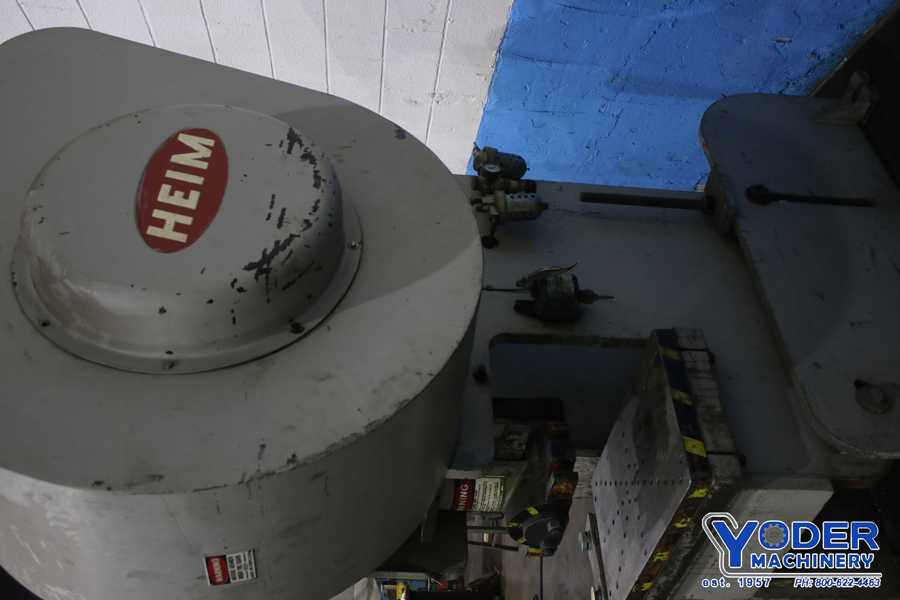 55 Ton, Heim #5-OBI-FW, OBI flywheel press, 3" stroke, 13" Shut Height, air clutch & brake, 1988, #75940 - Image 10