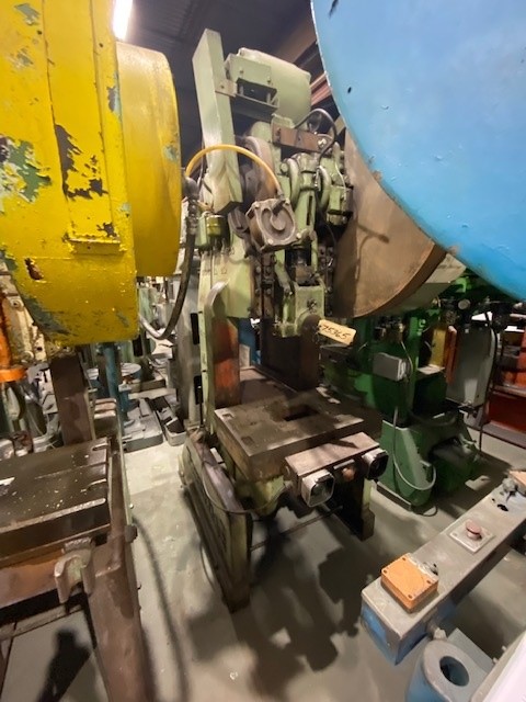 60 Ton, Rousselle #6E, OBI flywheel press, 4" stroke, 17" Shut Height, air clutch & brake, 5 HP, #75365 - Image 2