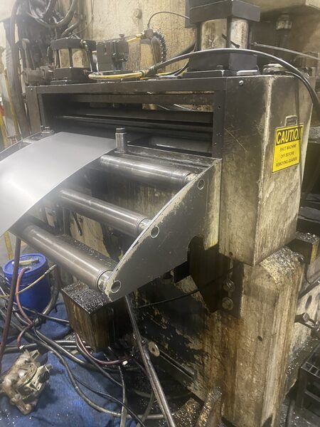 300 Ton, Rousselle #G2-300, gap frame press, 10" stroke, 23" Shut Height, 100" x42" bed, 6" adj., 19 SPM - Image 3