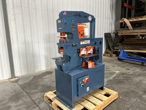 4" x 4" x 3/8" Scotchman #50514-EC, ironworker with LED lighting, 50 ton, 3 HP, #15650N - Image 3