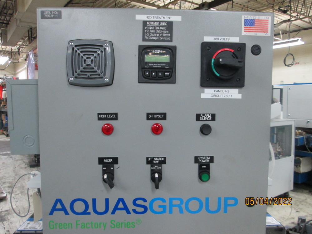 Aquas Group #GFS-CF10PHN, PH flow neutralization system, 2 pumps, 2 tubs - Image 3