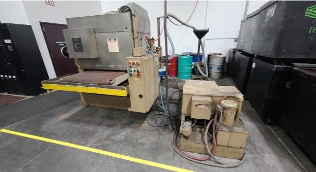 37" x 60" Timesavers #137-2HDCMW, 2-Head Belt Sander, 15-45 FPM - Image 1