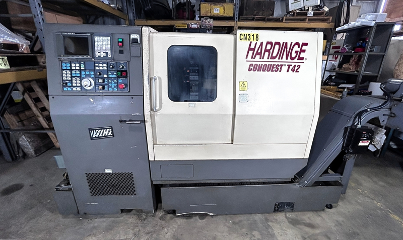 Hardinge #Conquest-T42, CNC turning center, 21.2" swing, 6" chuck, 1.6" bar, 9" diameter, 13.1" length, 10 HP - Image 1