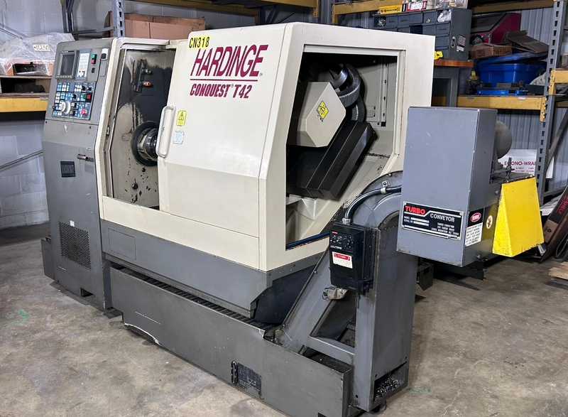 Hardinge #Conquest-T42, CNC turning center, 21.2" swing, 6" chuck, 1.6" bar, 9" diameter, 13.1" length, 10 HP - Image 2