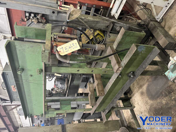 50 Ton, OTC #A, hydraulic H-frame press, 6-1/4" stroke, 36" btwn uprights, air powered, #75431 - Image 6