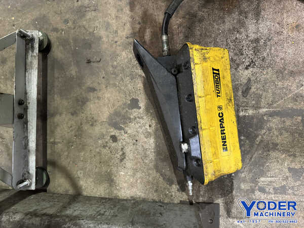 50 Ton, OTC #A, hydraulic H-frame press, 6-1/4" stroke, 36" btwn uprights, air powered, #75431 - Image 8